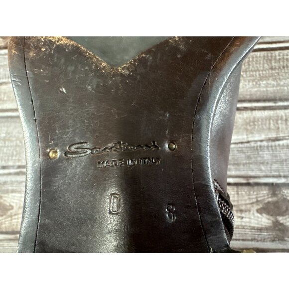 Santoni Calfleather Jodhpur Chelsea Boot size 8 D Burgundy made Italy mspr $929 main image 6